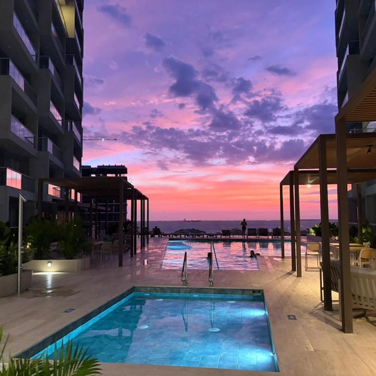 Terraz tu paraíso en playa dormida Bello Horizonte - One-Bedroom Apartment with Sea View and Balcony - 41