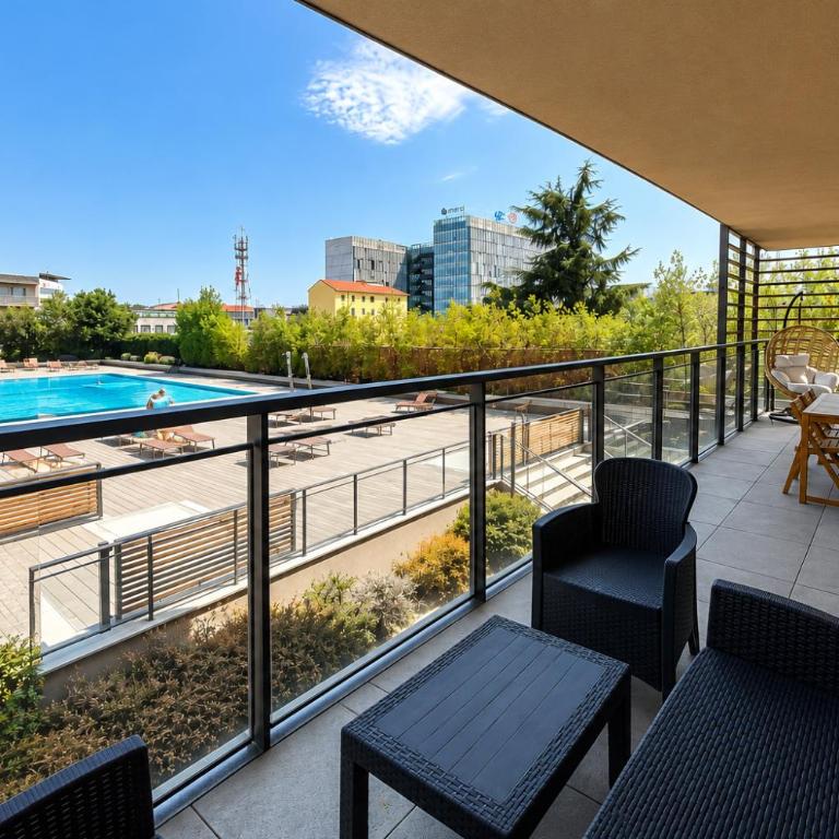 GiaxTower Gym Spa & Pool Romantic Pool View - Appartamento con 1 Camera da Letto e Vista Piscina - 20