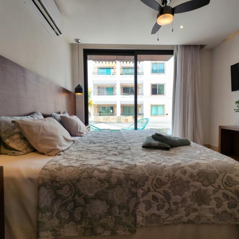 Studio mit Pool, King-Size Bed, Balkon - Appartement 1 Chambre - 27