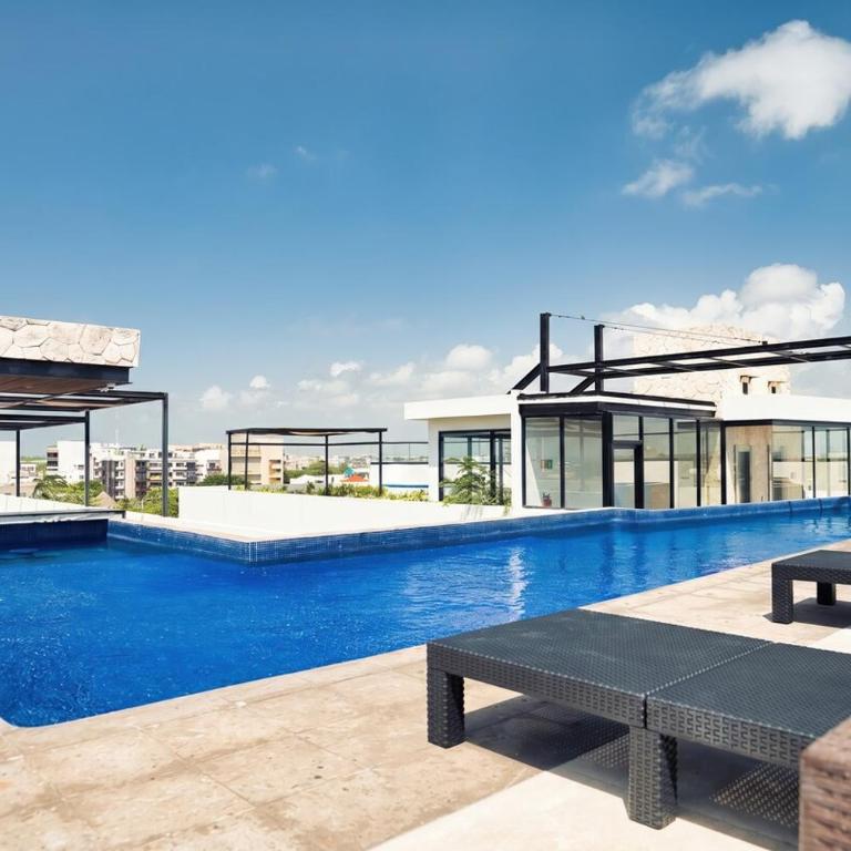 Studio mit Pool, King-Size Bed, Balkon - Appartement 1 Chambre - 28