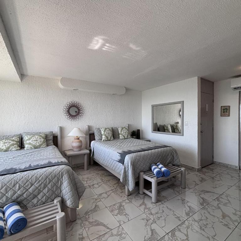 Solymar estudio frente al mar, playa y alberca - Apartamento - 5