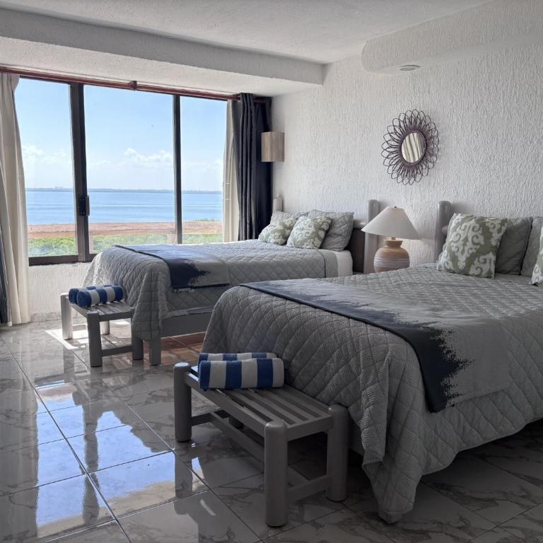 Solymar estudio frente al mar, playa y alberca - Apartamento - 14