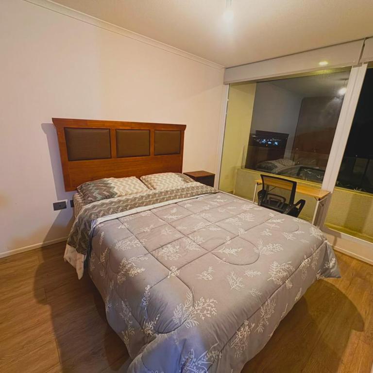 Cómodo Depto 3 camas, vista al estadio y estacionamiento gratis - Apartamento de 2 dormitorios con balcón - 6