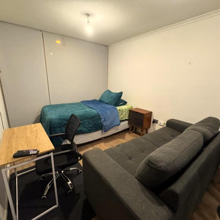 Cómodo Depto 3 camas, vista al estadio y estacionamiento gratis - Apartamento de 2 dormitorios con balcón - 5