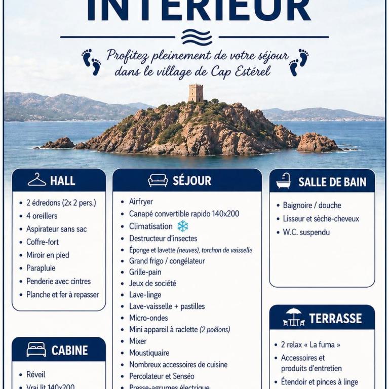 Studio rénové, super équipé avec vue magnifique - Studio - Vue sur Mer - 11