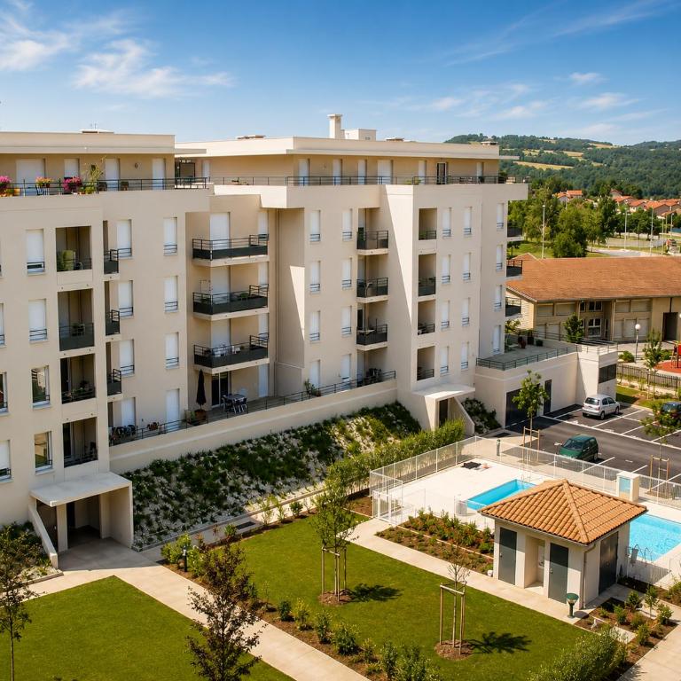 Moderne et Cosy T2 - Parking & Clim & Piscine & Balcon - LYON 25 min - Appartement 1 Chambre - 24