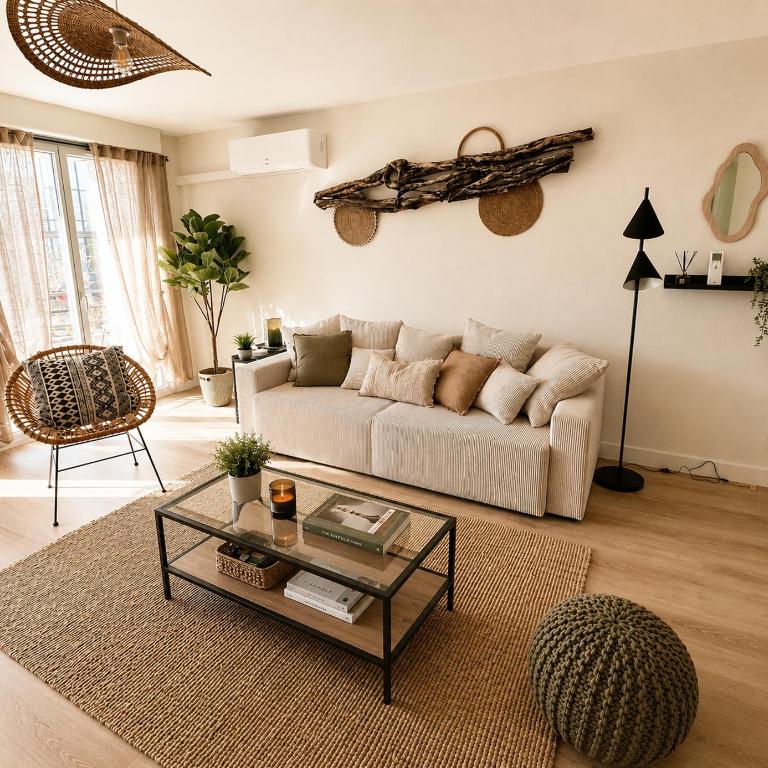 Moderne et Cosy T2 - Parking & Clim & Piscine & Balcon - LYON 25 min - Appartement 1 Chambre - 3