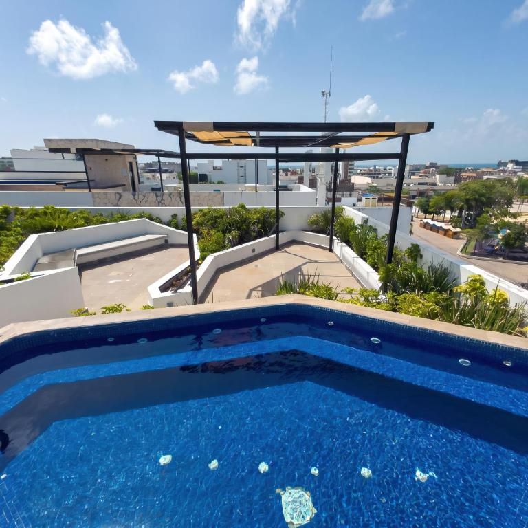 Studio mit Pool, King-Size Bed, Balkon - Appartement 1 Chambre - 43