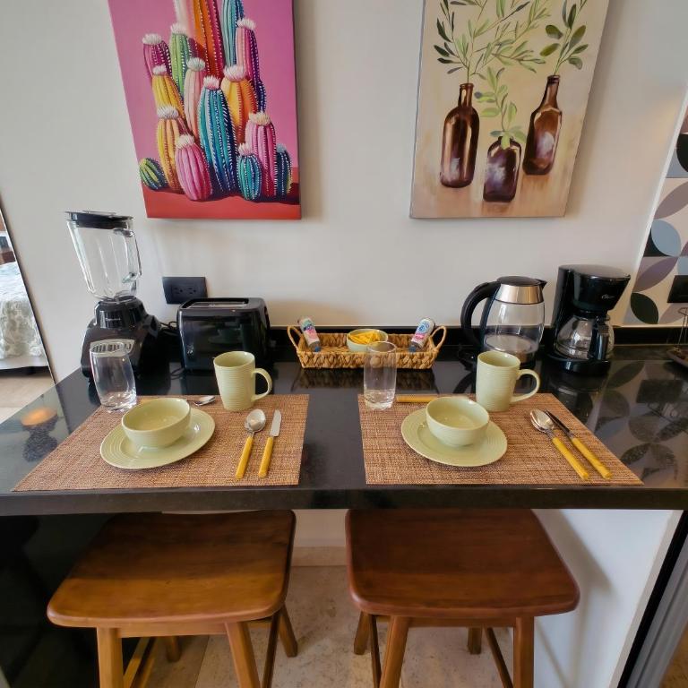 Studio mit Pool, King-Size Bed, Balkon - Appartement 1 Chambre - 42