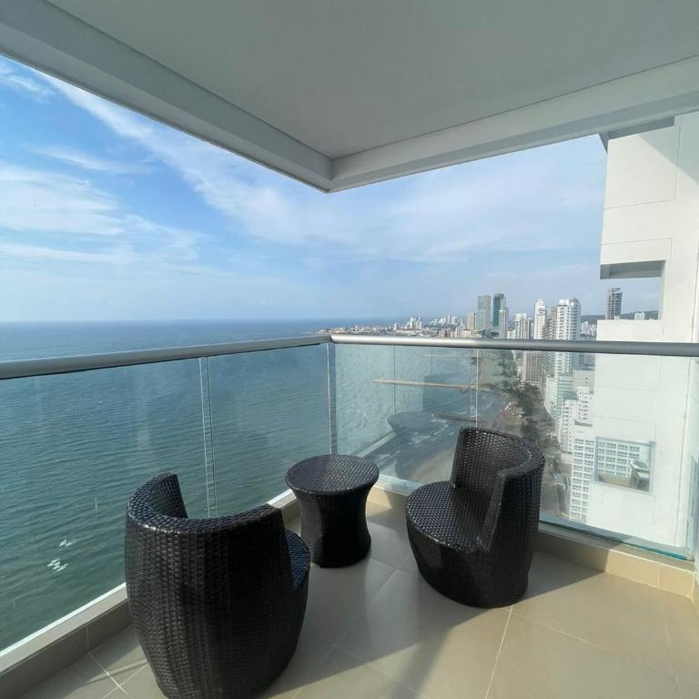 apartamentos frente al mar palmettos beach eliptic uno - Apartamento 1 dormitorio con vistas al mar y terraza - 5
