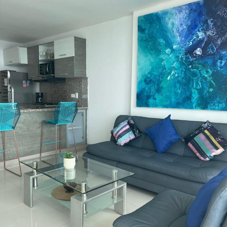 apartamentos frente al mar palmettos beach eliptic uno - Apartamento 1 dormitorio con vistas al mar y terraza - 8