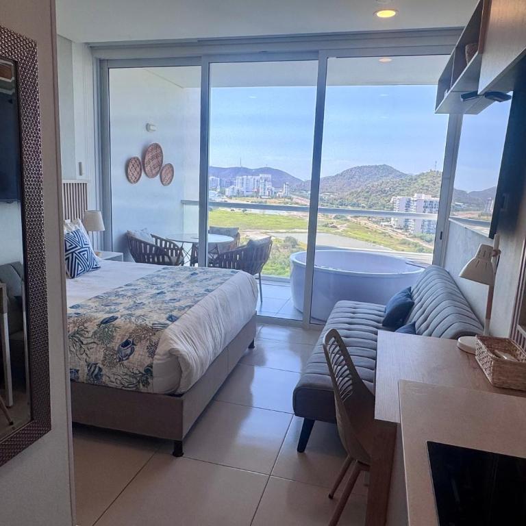 Suite con Jacuzzi y Hermosa Vista al Mar - Apartamento de 1 dormitorio - 49