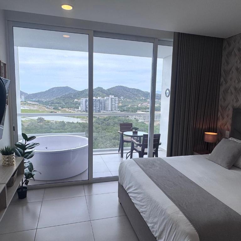 Suite con Jacuzzi y Hermosa Vista al Mar - Apartamento de 1 dormitorio - 50