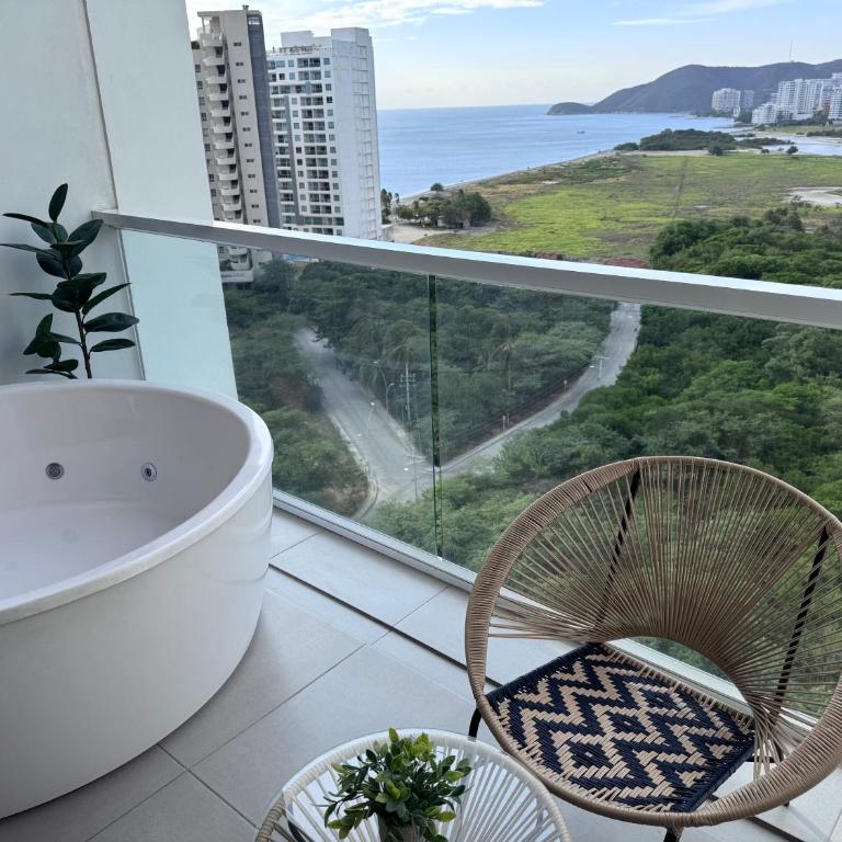 Suite con Jacuzzi y Hermosa Vista al Mar - Apartamento de 1 dormitorio - 54