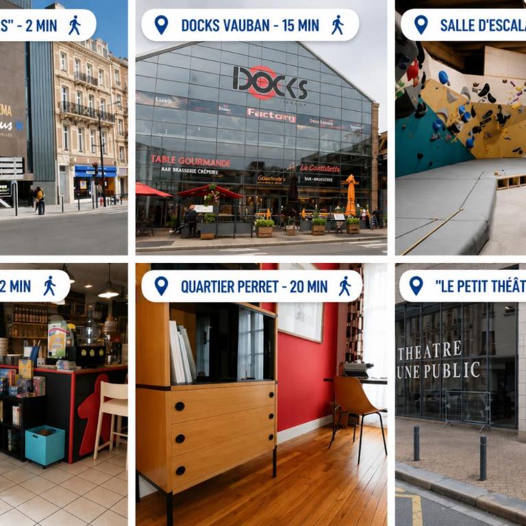 Studio "Sous les Toits" - Charmant et calme - Gare et Tram à 4 min - Appartamento con 1 Camera da Letto - 22
