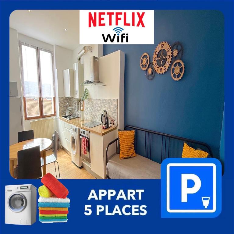 012 CHIC & COSY F2 34m2 HYPERCENTRE WIFI SMART TV NETFLIX - Appartement 1 Chambre - 1