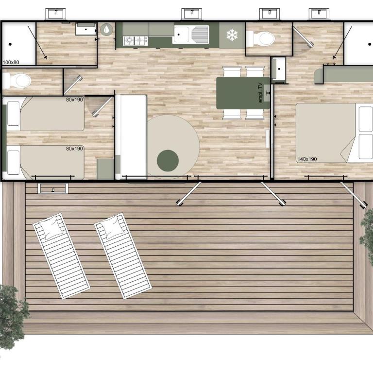 Camping Le Puits Rochais - Mobile Home - 6