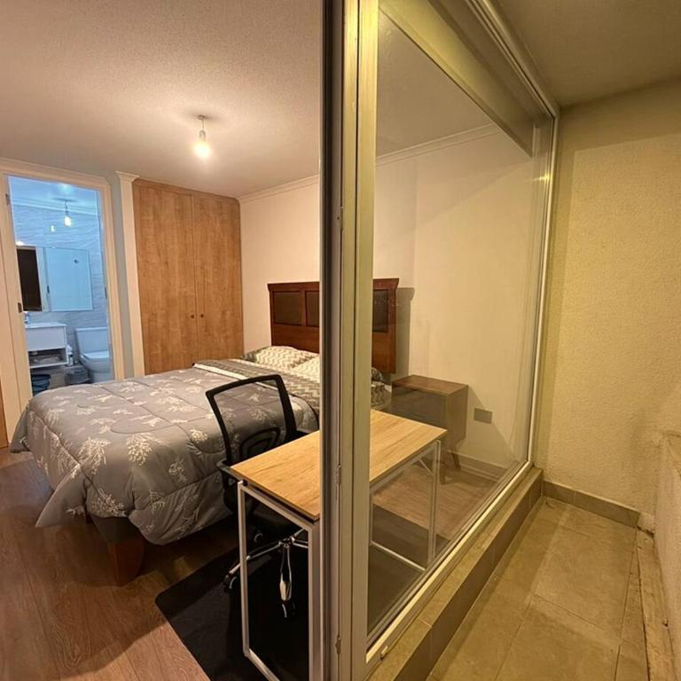 Cómodo Depto 3 camas, vista al estadio y estacionamiento gratis - Apartamento de 2 dormitorios con balcón - 7