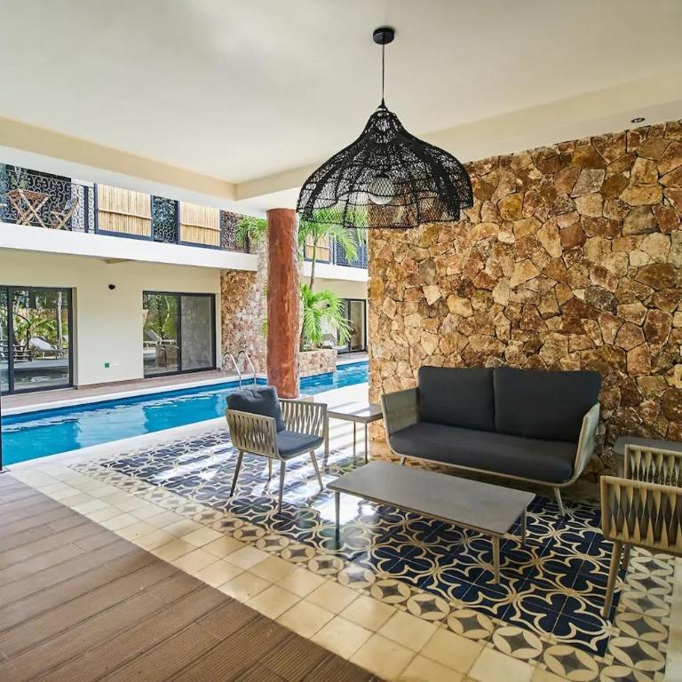 Suite in Aldea Zama, Work & Pool, Long Stays - Apartamento de 1 dormitorio - 10