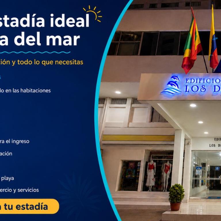 Cómodo Apartamento familiar Apto 1503 en Bocagrande Cartagena a 150mts de la playa - Apartamento de 2 dormitorios - 2