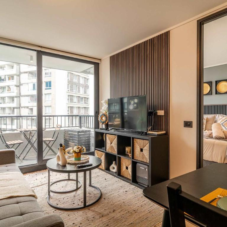HOM I A Pasos Del Metro Nuble Depto 2PAX en Nunoa - Apartment - 6