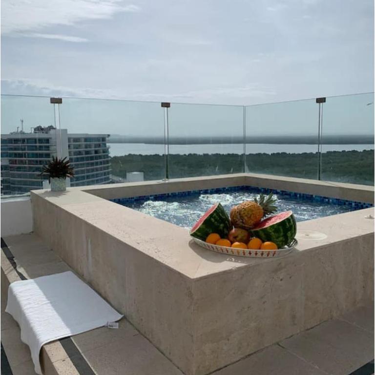 Penthouse luxury cartagena con vista al mar, piscina y capacidad para 12 personas - Four-Bedroom Platinum Apartment - 25