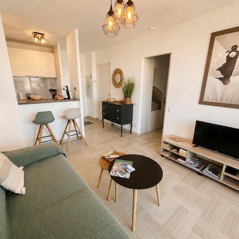 Les Pins Bleus, T2, 4p, AC, PK, Plage et Piscine - Apartment mit 1 Schlafzimmer - 3