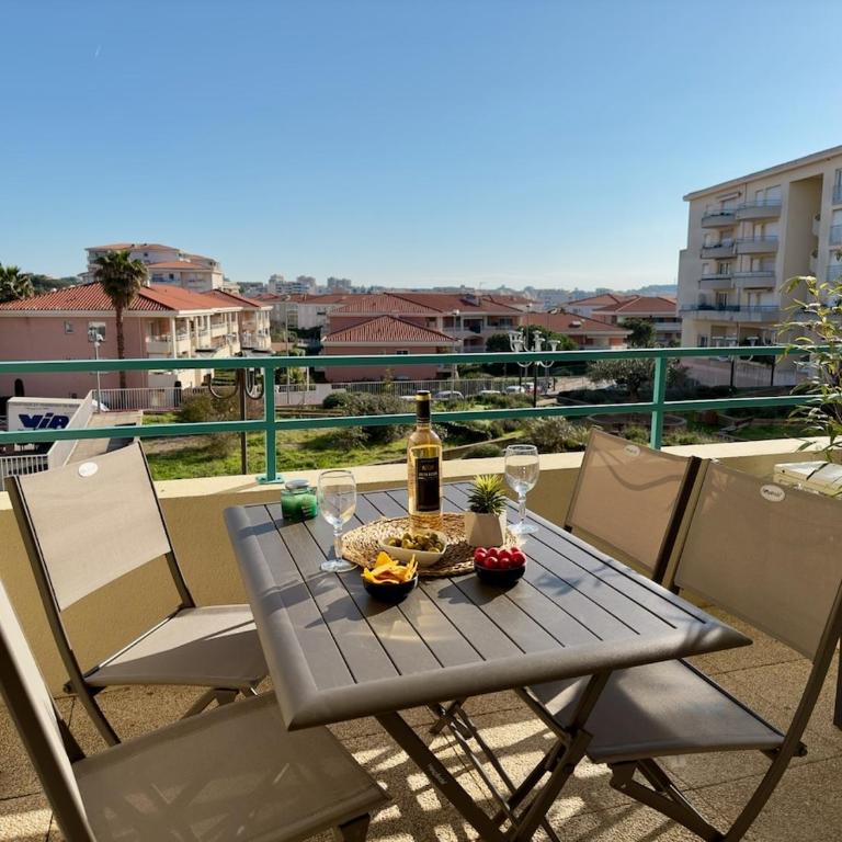 Les Pins Bleus, T2, 4p, AC, PK, Plage et Piscine - Apartment mit 1 Schlafzimmer - 14