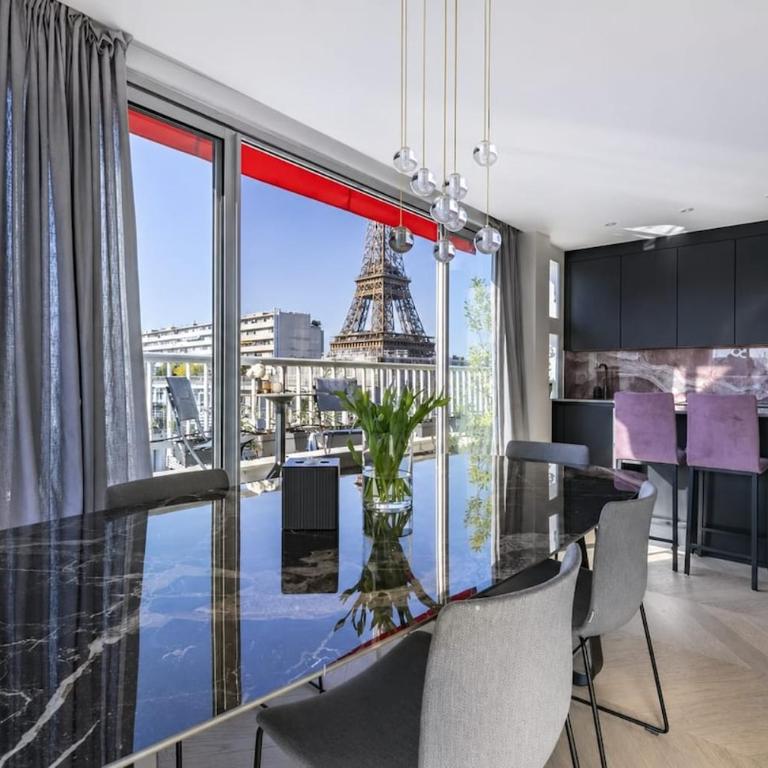 Eiffel Tower View Roof top Luxe services - Appartement 3 Chambres Premium avec Balcon - 7