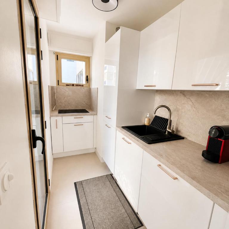 L'Hippocampe, Palm Beach, Studio, 2P, AC, Terrace - Appartement 1 Chambre - 2