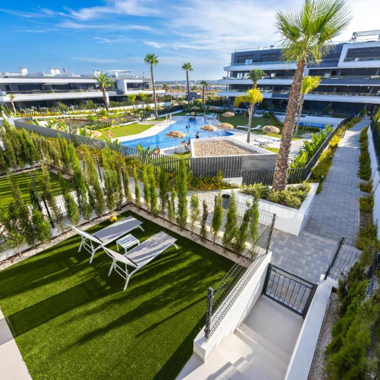 Lagoons - Resort moderno con deporte y bienestar - Apartment mit Poolblick - 1