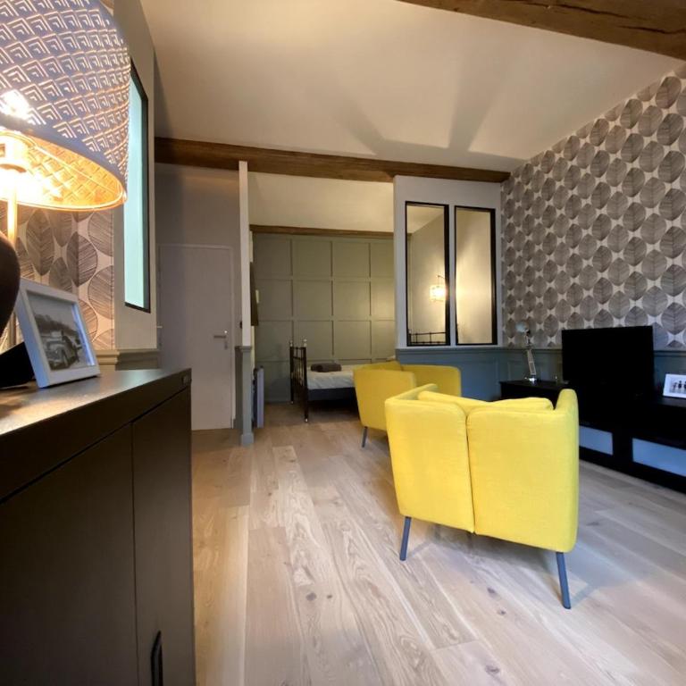 Studio Charme & Confort - Tout équipé, au cœur de Dijon - Apartamento Estudio con cama grande - 15