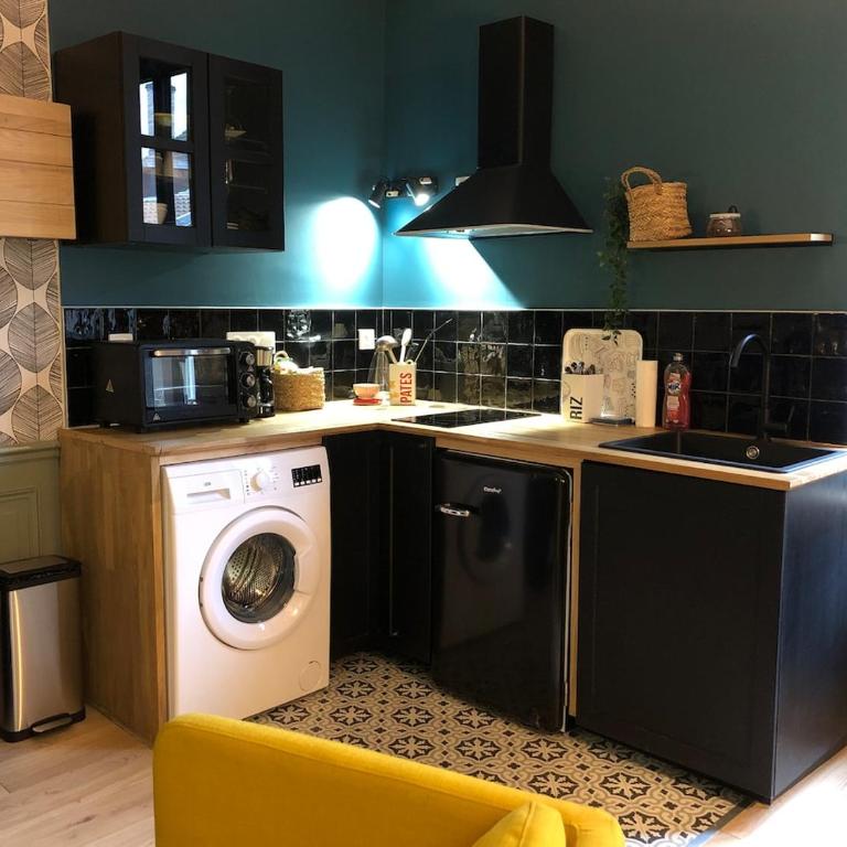 Studio Charme & Confort - Tout équipé, au cœur de Dijon - Apartamento Estudio con cama grande - 22