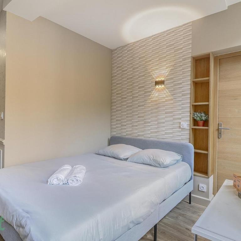 Studio Charme & Confort - Tout équipé, au cœur de Dijon - Apartamento Estudio con cama extragrande - 12