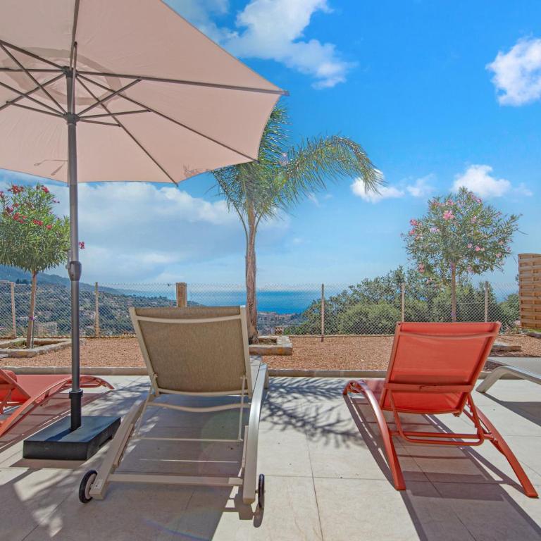 MADONE - Agréable 3 pièces - Menton - Vue mer - Parking - Appartement 2 Chambres avec Terrasse et Vue sur la Mer - 35