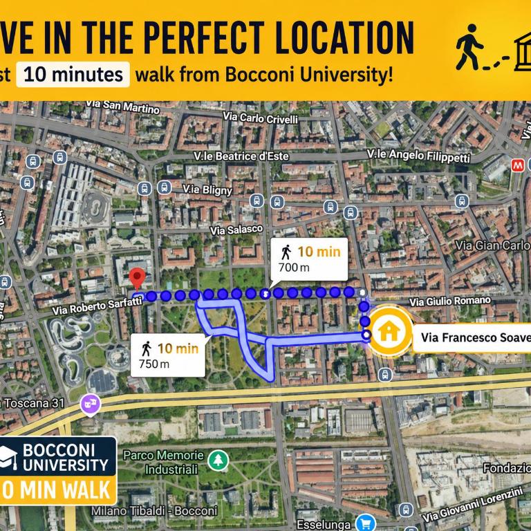 Modern Large Apartment, Bocconi 10 min Walk, Porta Romana, 4 Guests - Apartamento de 1 dormitorio - 27