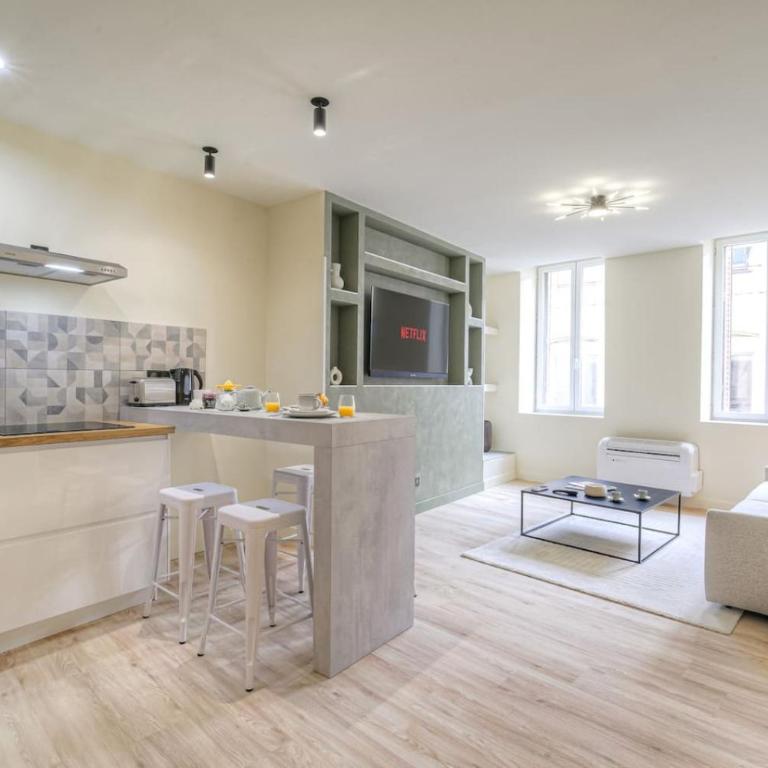 La suite Guillaume, T2 cosy contemporain - Appartement 1 Chambre - 14