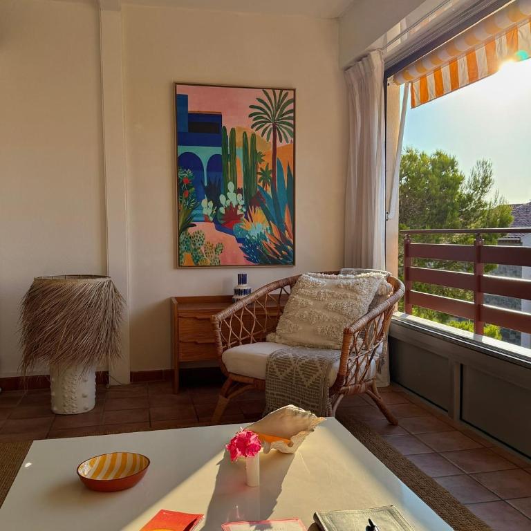 Appt cosy vue mer panoramique à Giens - Plages à pieds - Appartement 2 Chambres - 6