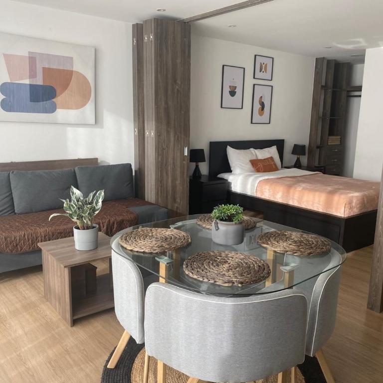 72Hub moderno apto vistas ciudad, piscina gimnasio - Apartamento de 1 Dormitorio con balcón y vistas a la ciudad - 3