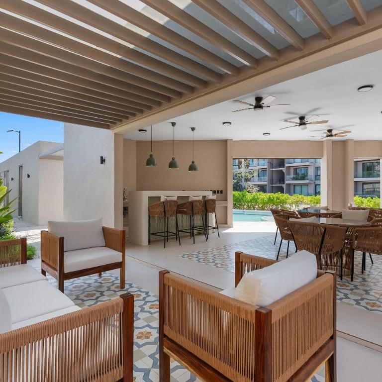 2BR · King ·Alberca· Jacuzzi ·Cerca del Aeropuerto - Apartment mit Balkon - 33