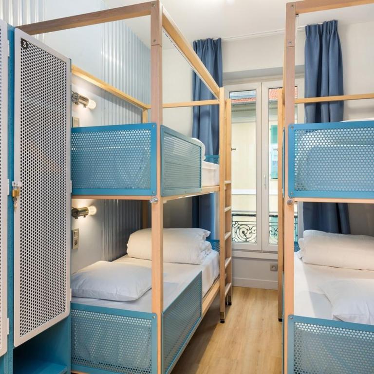 Hostel Ozz Nice - Lit dans Dortoir Mixte de 4 Lits - 6