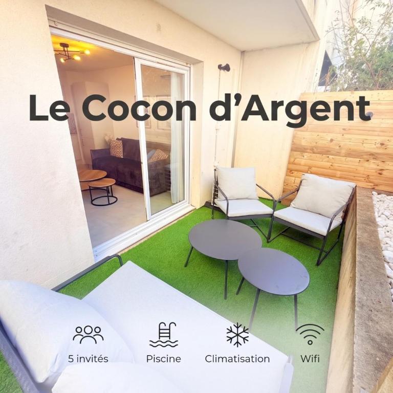 Le Cocon d'Argent, Terrace and Pool - Apartment mit 1 Schlafzimmer und Terrasse - 1