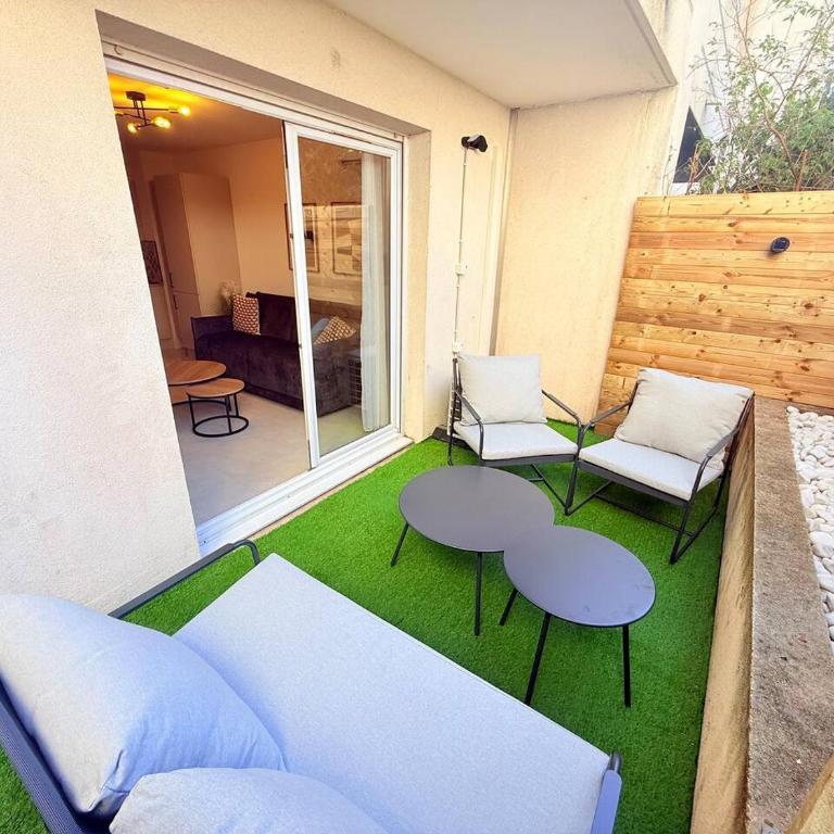 Le Cocon d'Argent, Terrace and Pool - Apartment mit 1 Schlafzimmer und Terrasse - 3