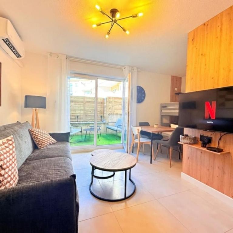 Le Cocon d'Argent, Terrace and Pool - Apartment mit 1 Schlafzimmer und Terrasse - 5