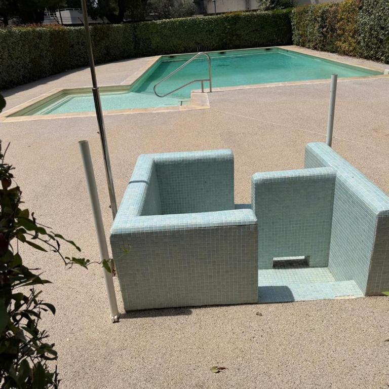 Le Cocon d'Argent, Terrace and Pool - Apartment mit 1 Schlafzimmer und Terrasse - 26