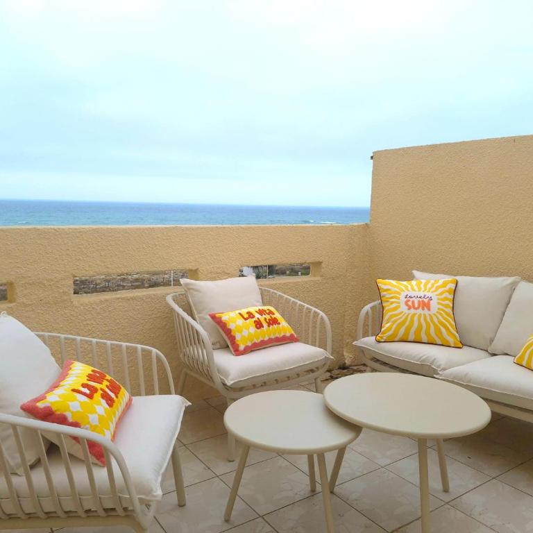 Duplex 6 pers - Vue mer & accès plage - 2 terrasses - Apartment mit 2 Schlafzimmern und Meerblick - 5