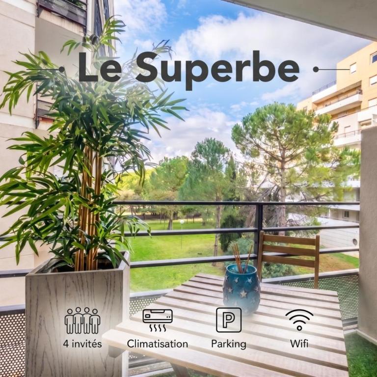 Beautiful Port Marianne Apt, Private Parking, 4 people - Two-Bedroom Apartment - 1