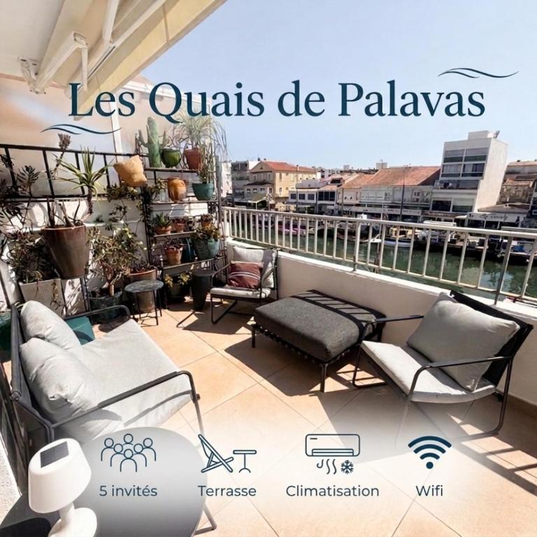 Les Quais de Palavas, Terrace & Air Conditioning - Appartement 2 Chambres - 1