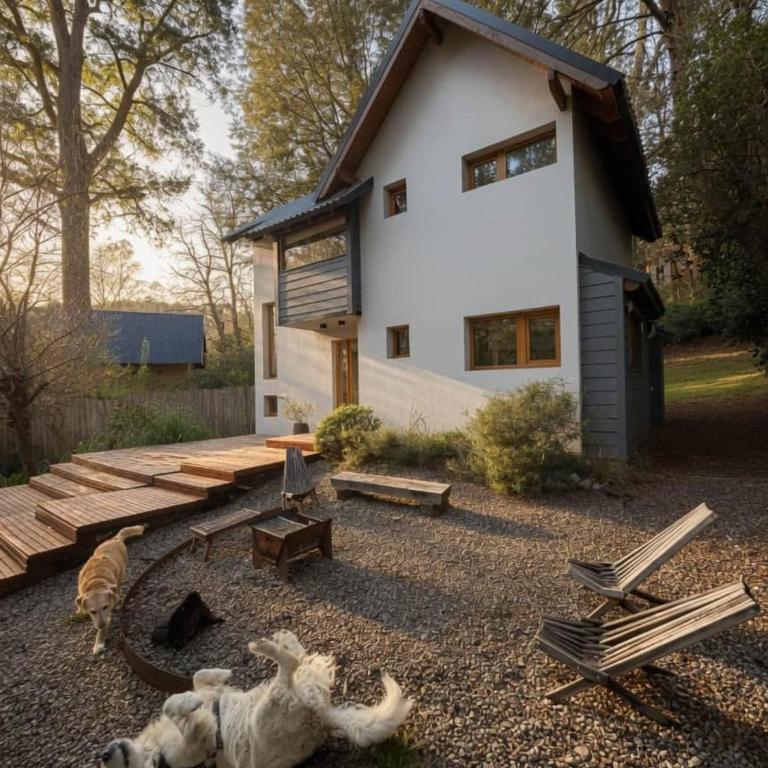 Refugio tranquilo en el bosque cerca del lago - One-Bedroom House - 75