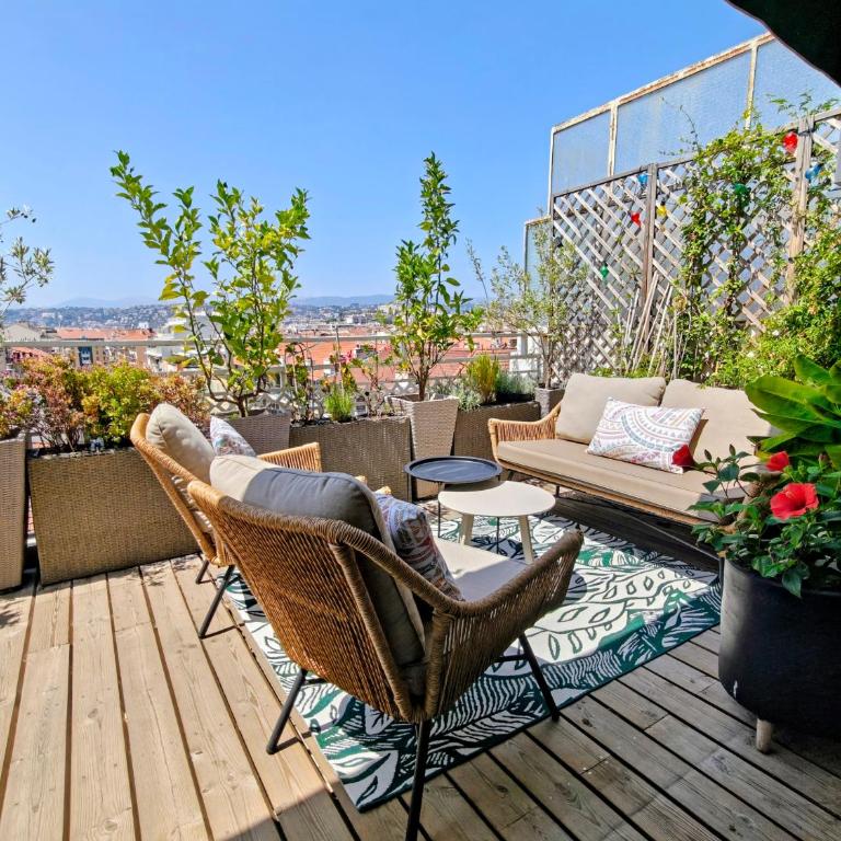 Sun Deck Terrace - Port of Nice with view and air conditioning - Appartement 2 Chambres - 22